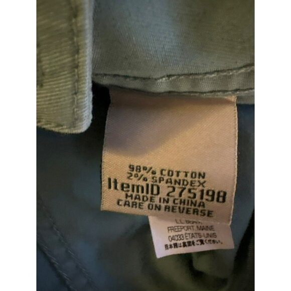 L.L. Bean Sage Green Utility Jacket Button Front With Pockets Size M - Picture 4 of 7
